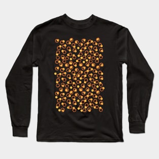 Funny orange and yellow dots Long Sleeve T-Shirt